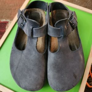 Birkenstock Mary Jane style clogs